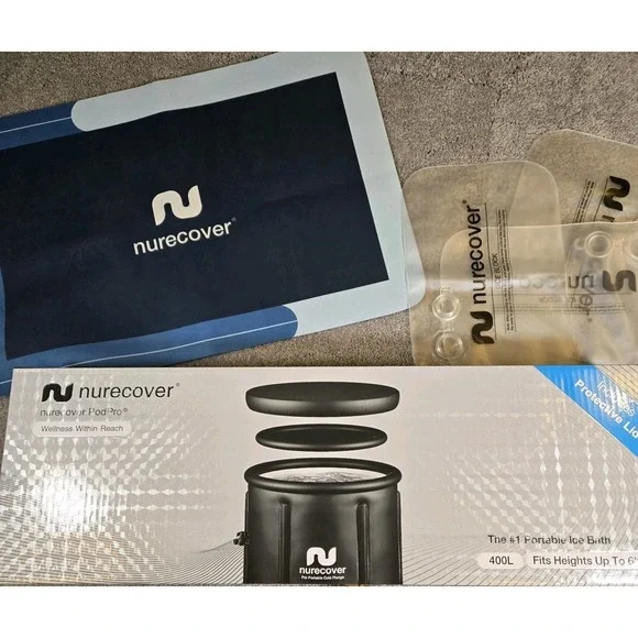 Nurecover Portable Ice Bath Tub 400L Cold Plunge Recovery Barrel Fits Up To 6ft9 - Picture 2 of 10